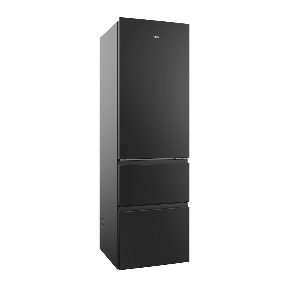 Haier HTR3518ENMTK 3D Series 3 60/40 Freestanding Frost Free Fridge Freezer Black