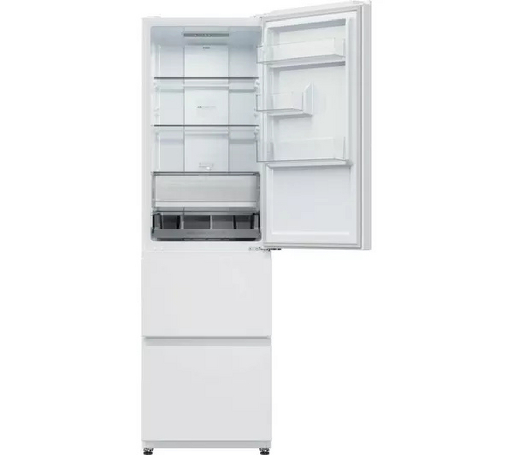Haier HTR3518ENMWK 3D Series-3 60/40 Freestanding Total No Frost Fridge Freezer White
