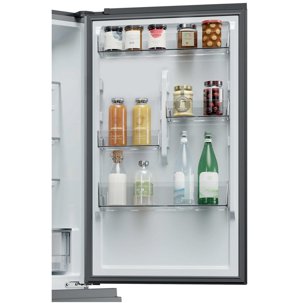 Haier HTR3618DNMM 60/40 Freestanding Total No Frost Fridge Freezer Inox