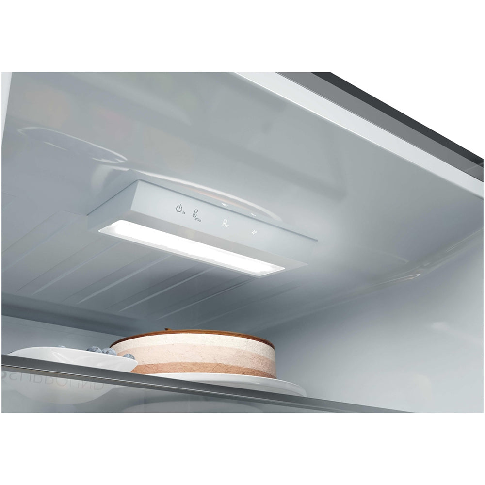 Haier HTR3618DNMM 60/40 Freestanding Total No Frost Fridge Freezer Inox