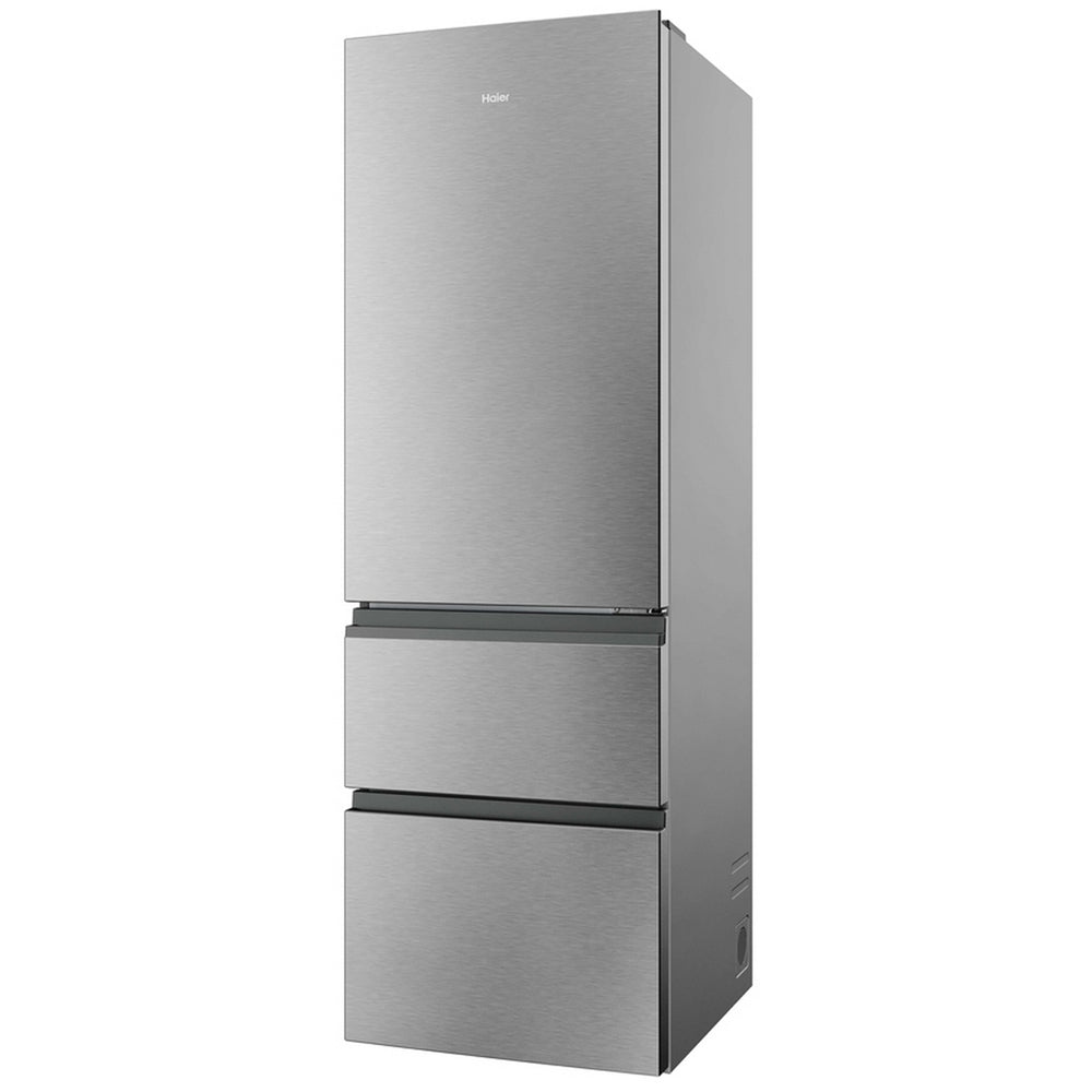 Haier HTR3618DNMM 60/40 Freestanding Total No Frost Fridge Freezer Inox
