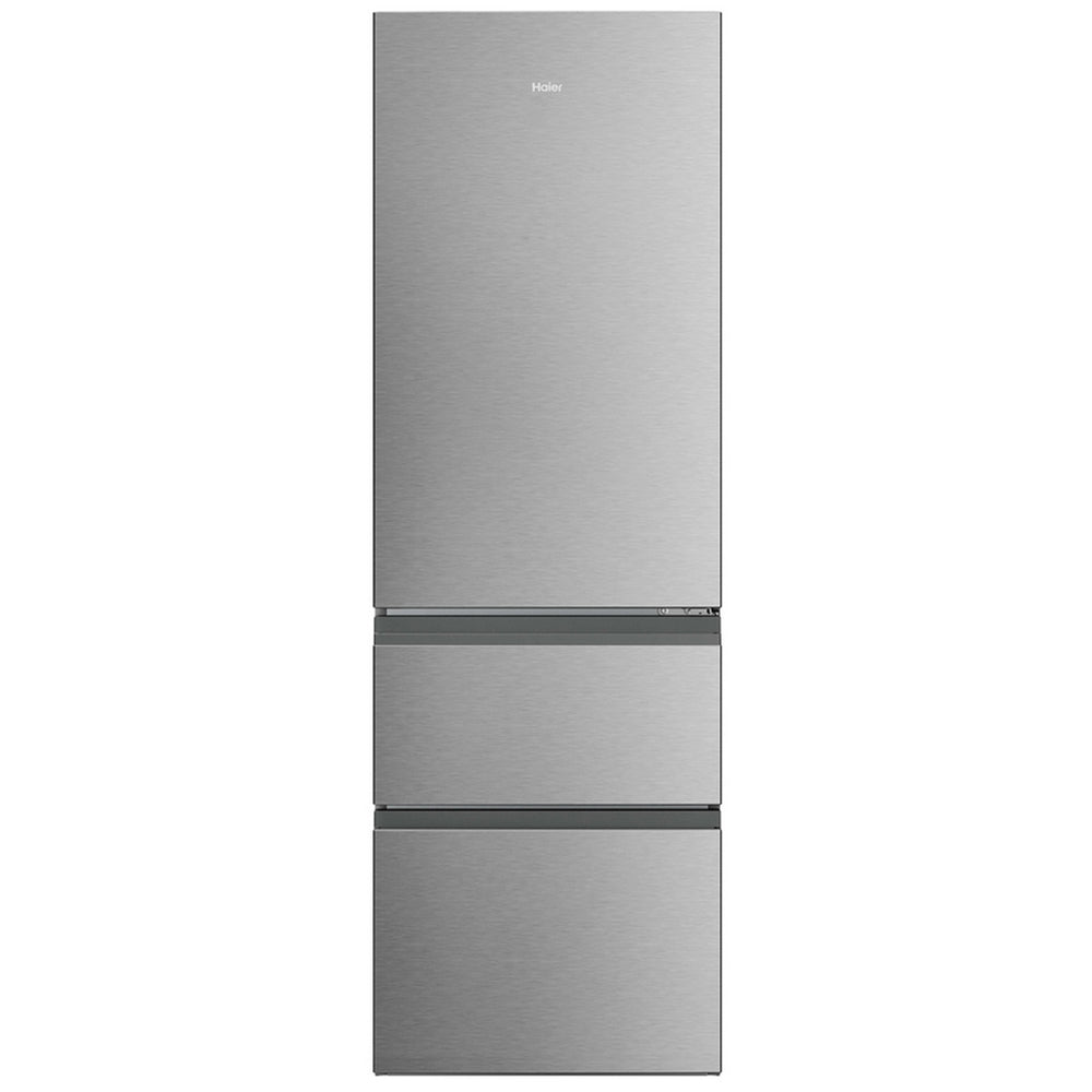 Haier HTR3618DNMM 60/40 Freestanding Total No Frost Fridge Freezer Inox