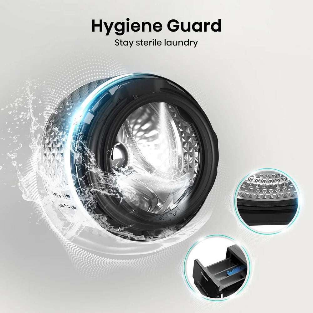 Hisense 3S Series WF3S8043BB3 WiFi-enabled 8kg 1400 Spin Washing Machine Black - A Rated