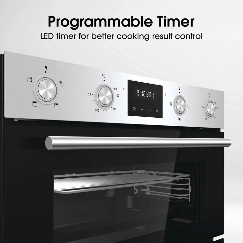 Hisense BID99222CXUK Built In Electric Double Oven Stainless Steel - A Rated