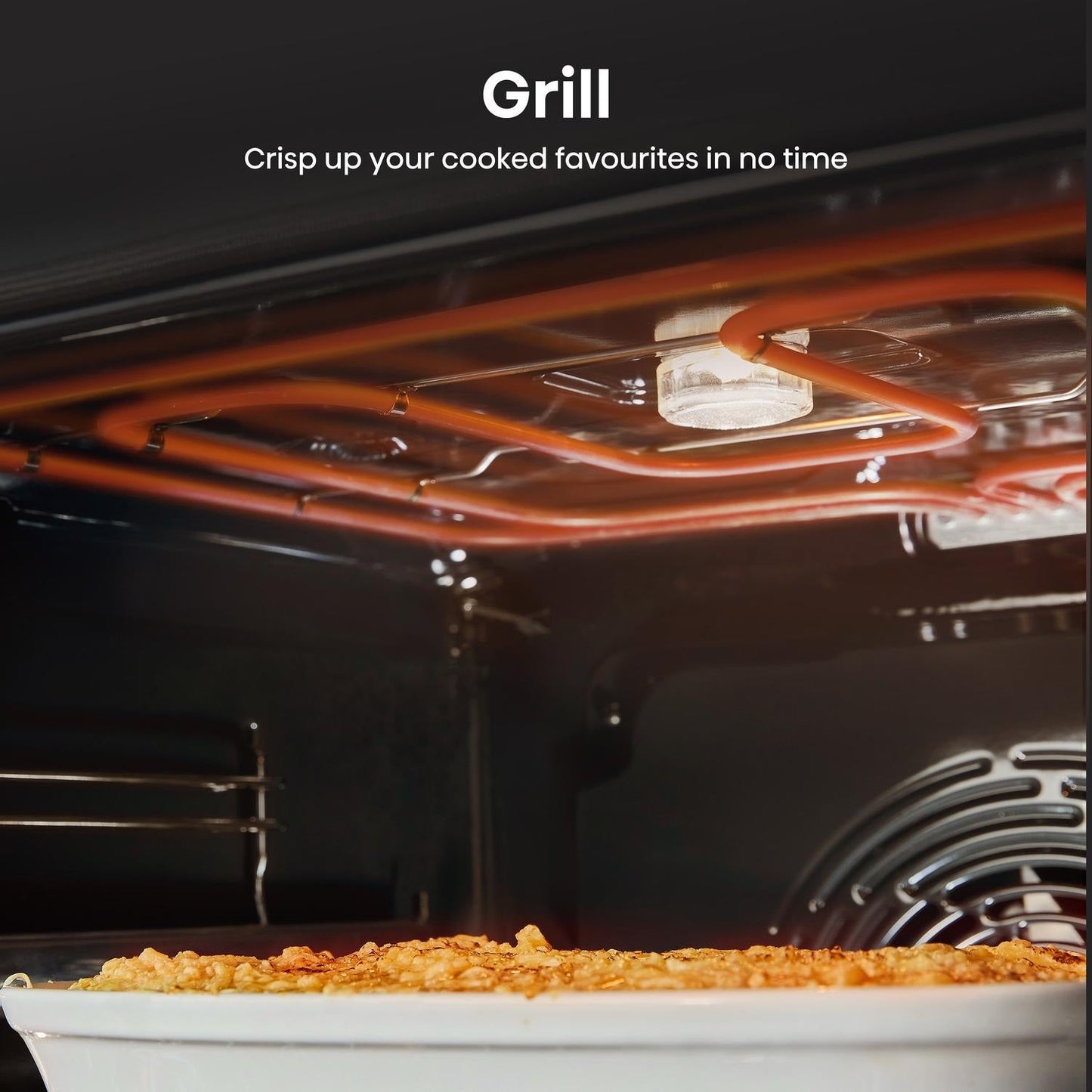 Hisense HDCEC5C10B 50cm Double Oven Electric Cooker with Ceramic Hob Black - A Rated