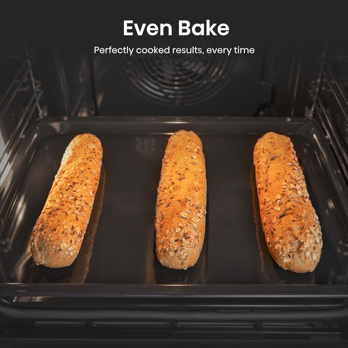 Hisense HDCEC5C10B 50cm Double Oven Electric Cooker with Ceramic Hob Black - A Rated