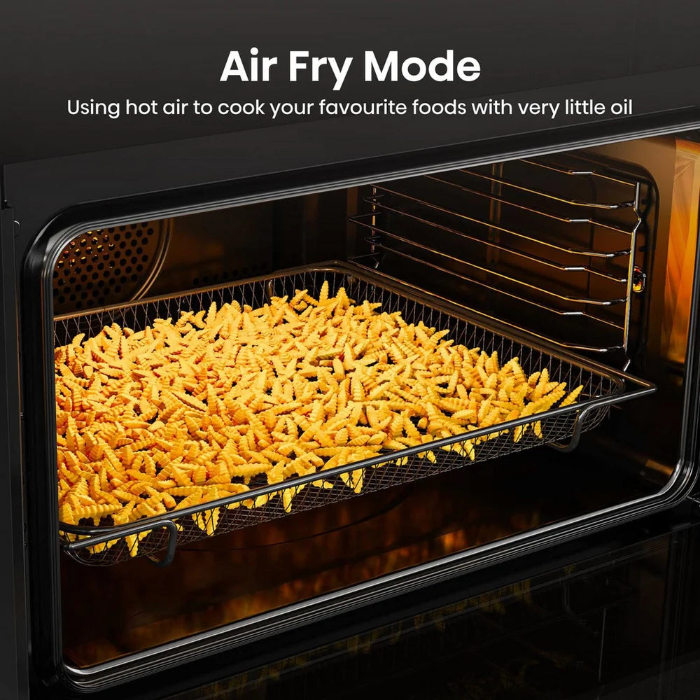 Hisense Hi6 BUD714221CX 54/38L Built Under Electric Double Oven Stainless Steel - A Rated