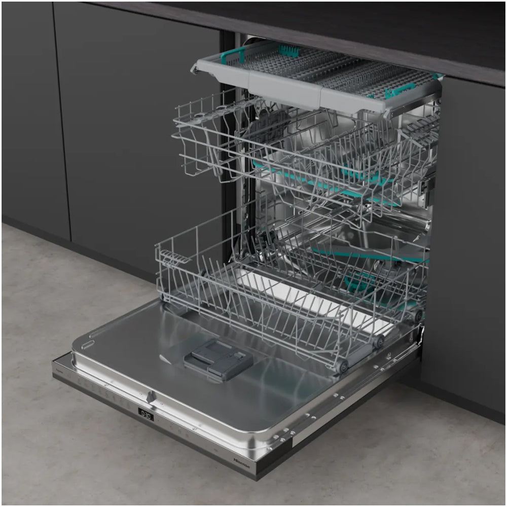 Hisense HV663A60UK Hi6 Full-Size Fully Integrated Dishwasher 16 Place Settings