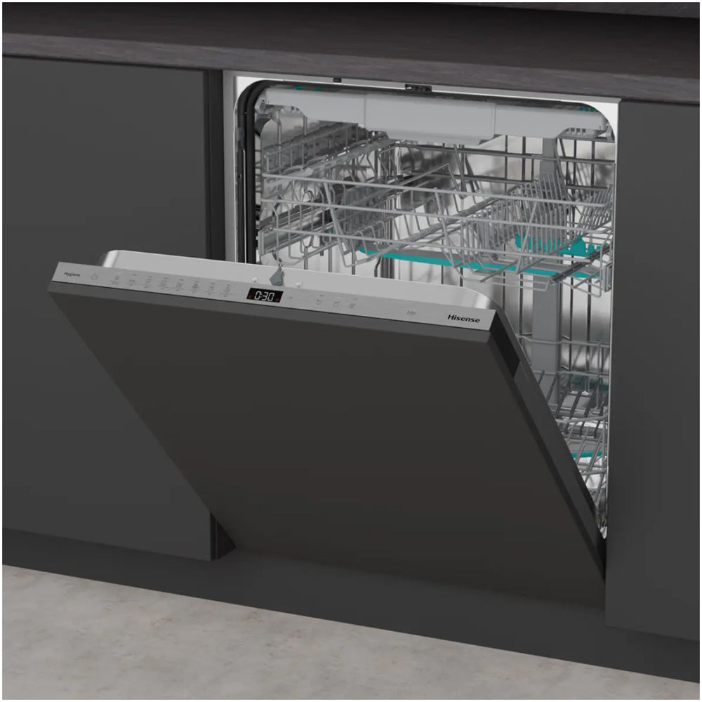 Hisense HV663A60UK Hi6 Full-Size Fully Integrated Dishwasher 16 Place Settings