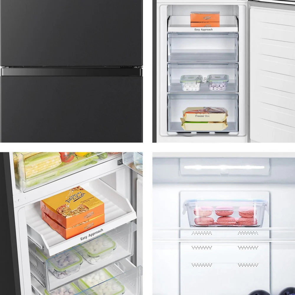 Hisense RB327N4ABD Fridge Freezer Frost Free Freestanding 50/50 182cm Tall 256L - Black
