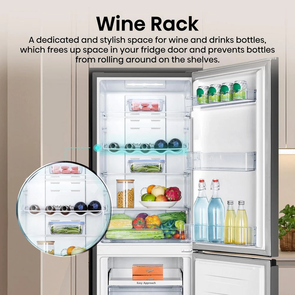 Hisense RB327N4ABD Fridge Freezer Frost Free Freestanding 50/50 182cm Tall 256L - Black
