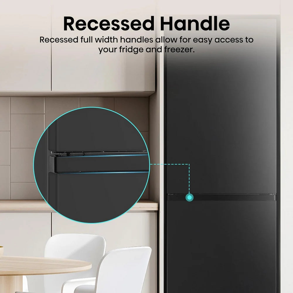 Hisense RB327N4ABD Fridge Freezer Frost Free Freestanding 50/50 182cm Tall 256L - Black