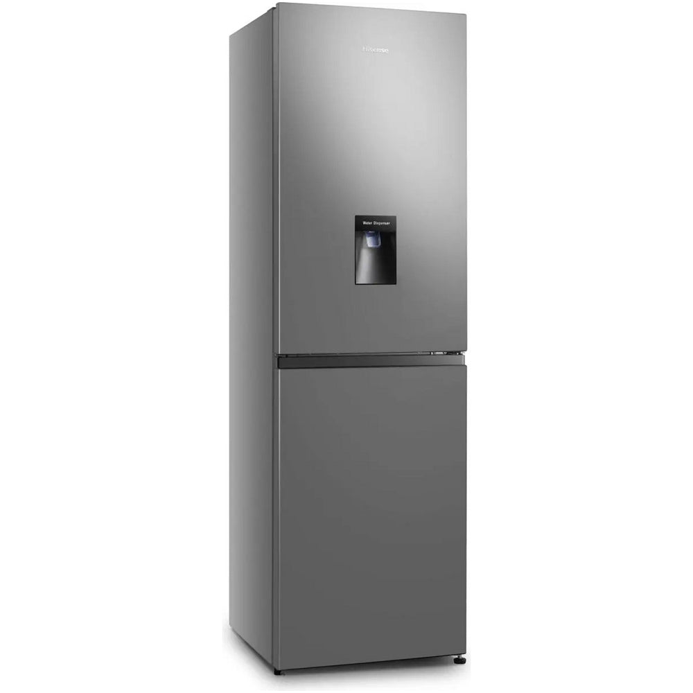Hisense RB327N4WCE 50/50 Freestanding Non Plumbed Total No Frost Fridge Freezer Inox