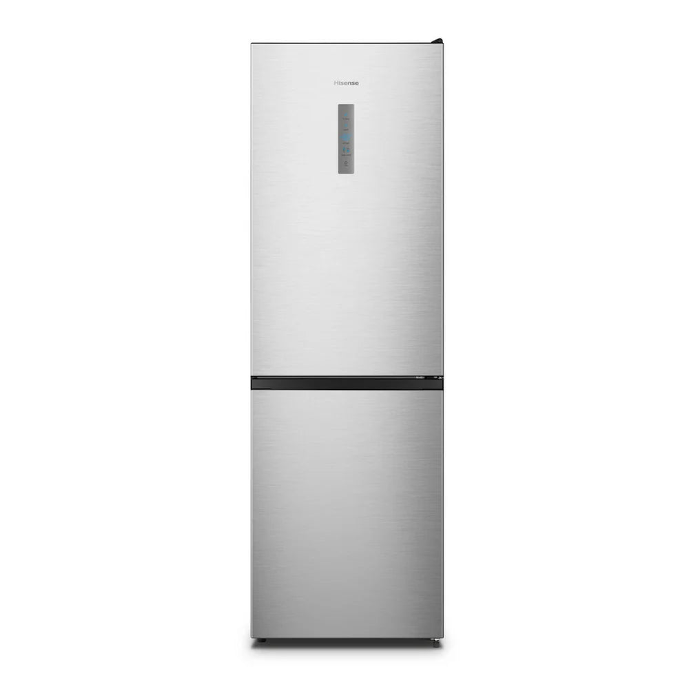 Hisense RB395N4BCE 60/40 Total No Frost Fridge Freezer Stainless Steel - E Rated