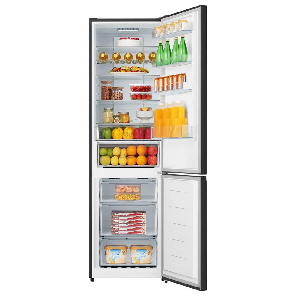 Hisense RB435N4BFE 60/40 Frost Free Fridge Freezer Black - E Rated