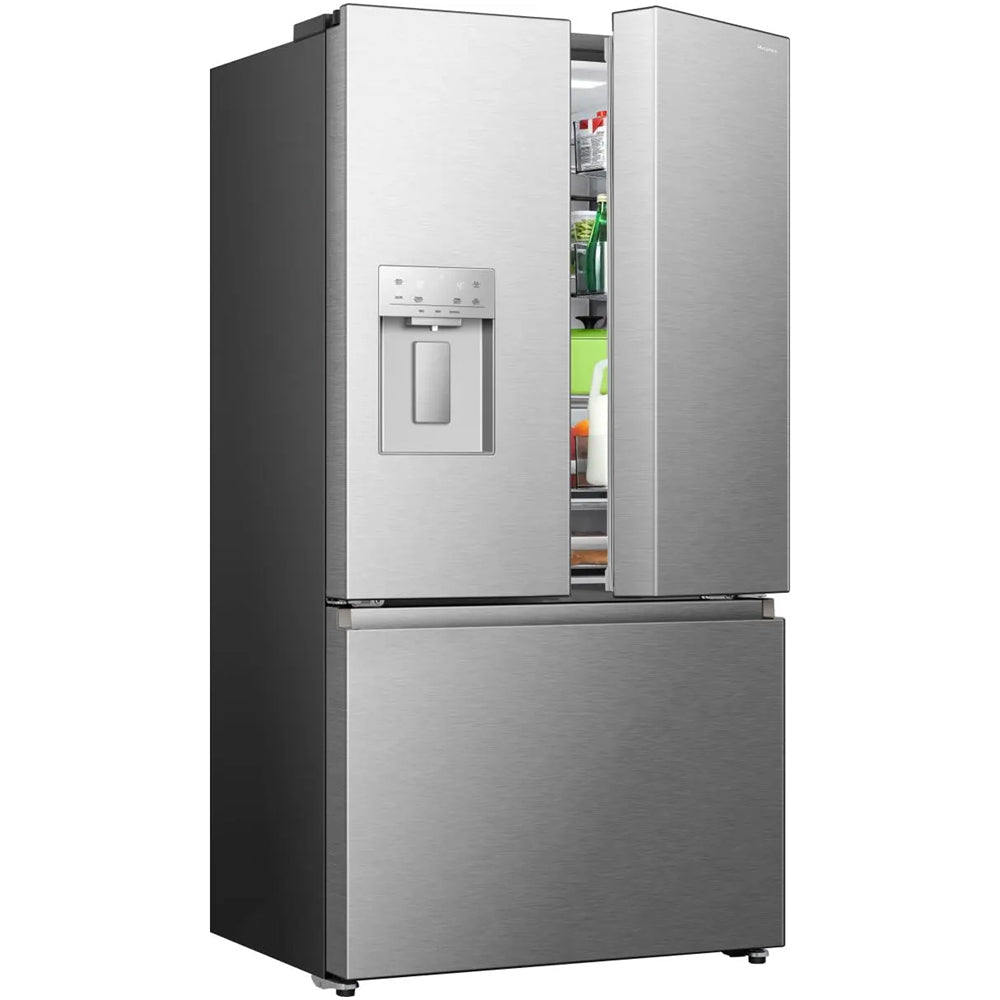 Hisense RF815N4SESE Freestanding Total No Frost Plumbed American Fridge Freezer Stainless Steel