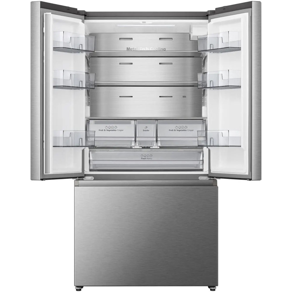 Hisense RF815N4SESE Freestanding Total No Frost Plumbed American Fridge Freezer Stainless Steel
