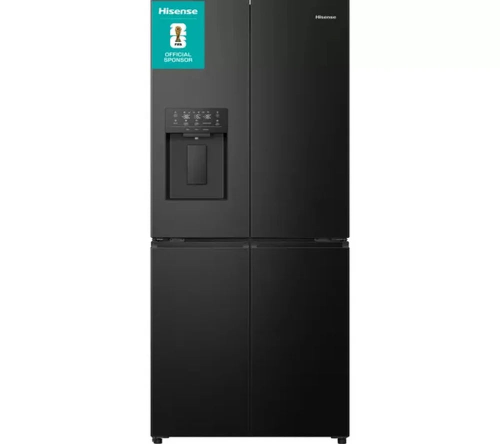 Hisense RQ5P470SYFD PureFlat Non-Plumbed Total No Frost American Fridge Freezer Black