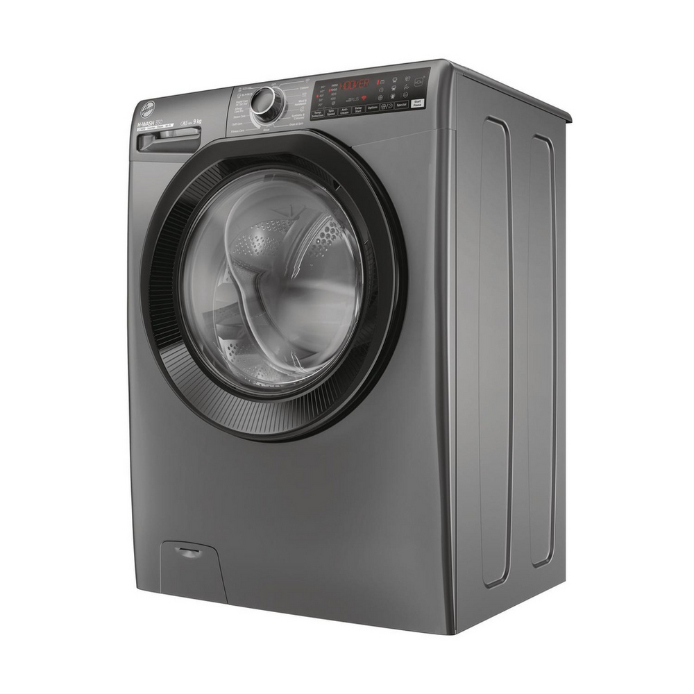 Hoover H3WPS496TAMBR68 H-Wash 350 9kg 1400 Spin Front Loading Washing Machine Graphite