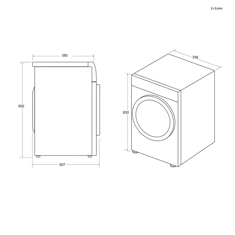 Hoover HLE V9DG 80 9kg Vented Tumble Dryer White
