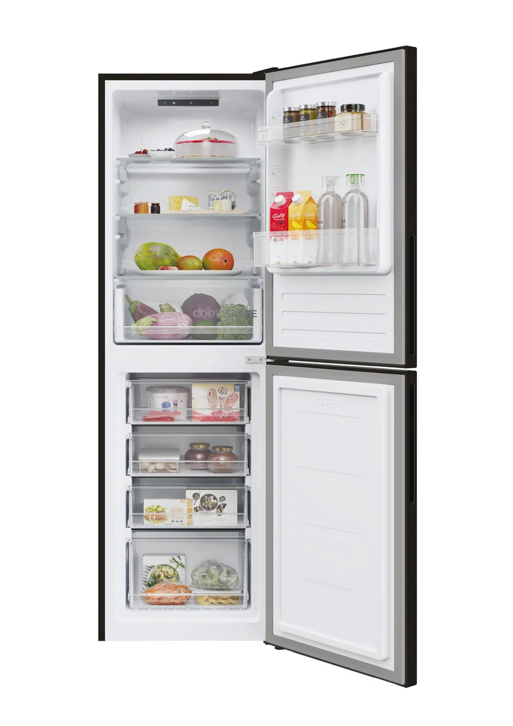 Hoover HVT3CLECKIHB-1 55cm Low Frost Fridge Freezer Black