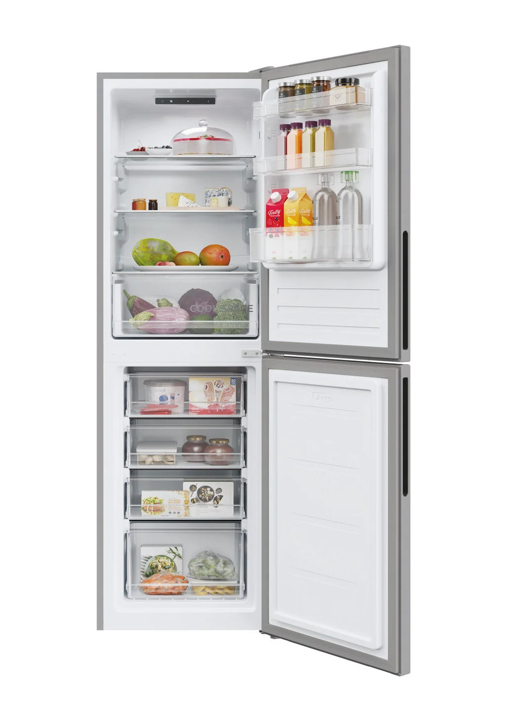 Hoover HVT3CLECKIHS-1 55cm Low Frost Fridge Freezer Silver