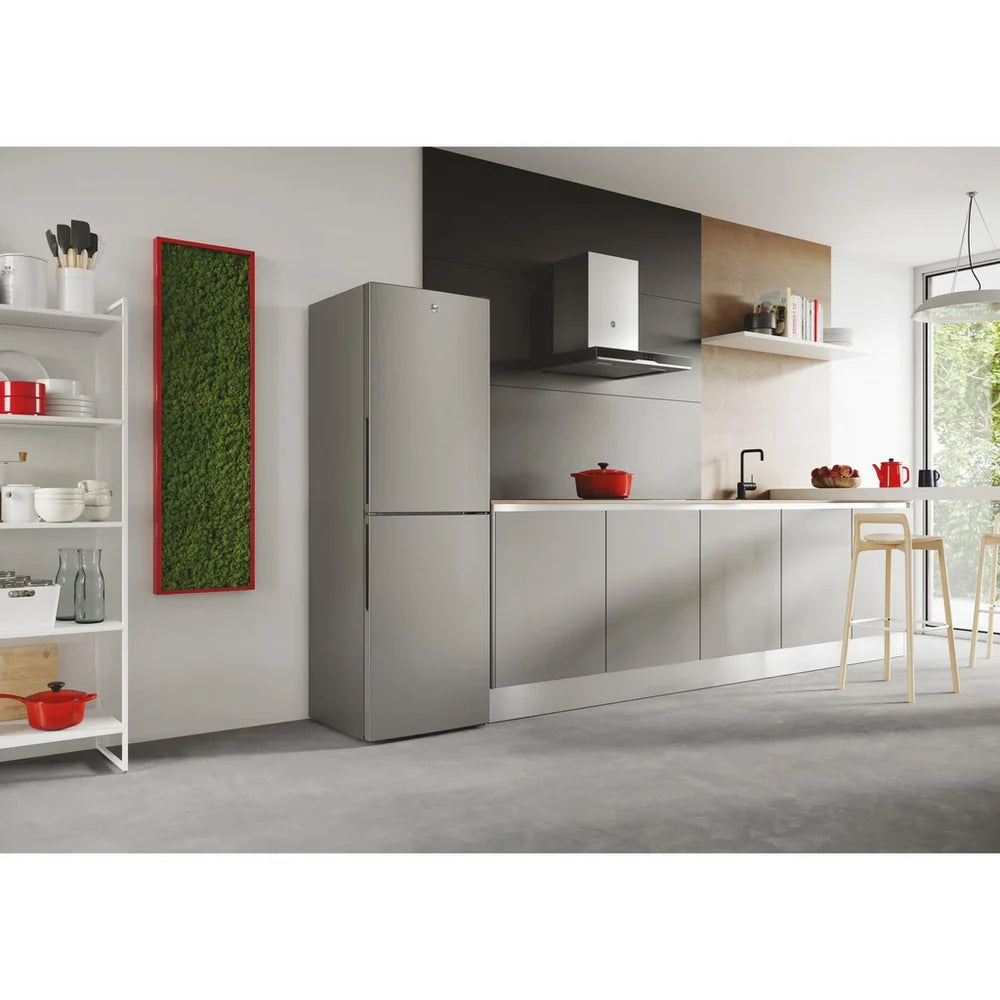 Hoover HVT3CLECKIHS-1 55cm Low Frost Fridge Freezer Silver