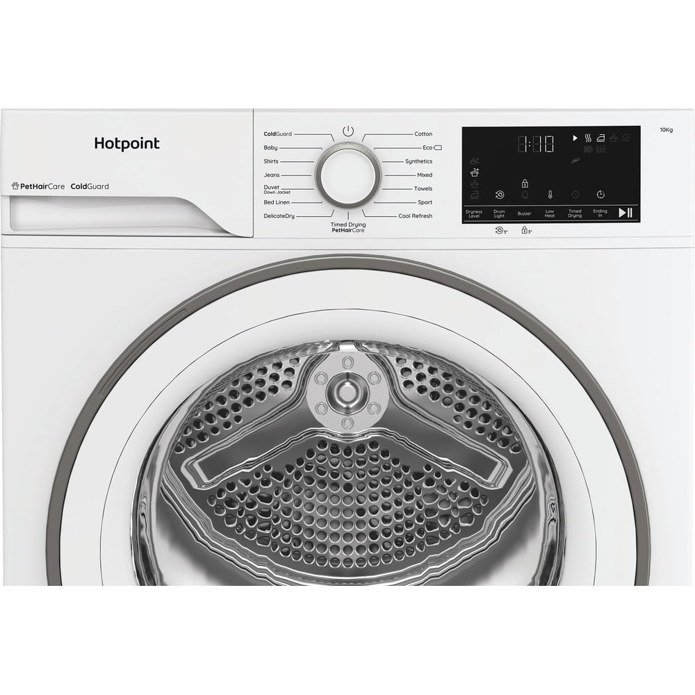 Hotpoint C HD 103M WW UK 10kg Heat Pump Tumble Dryer with PetHairCare White CHD103MWWUK
