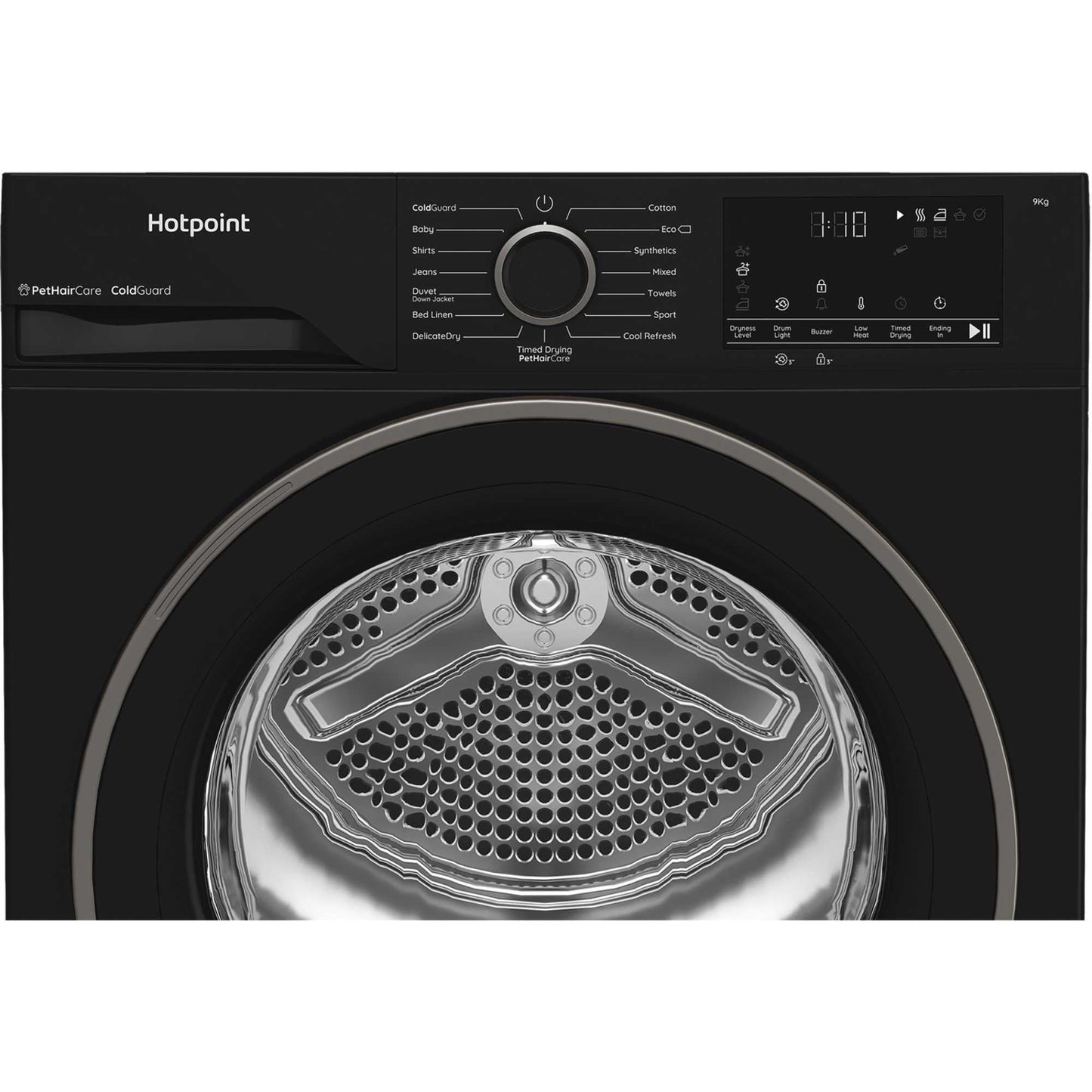 Hotpoint CHD93MBBUK 9kg Heat Pump Tumble Dryer With PetHairCare Black