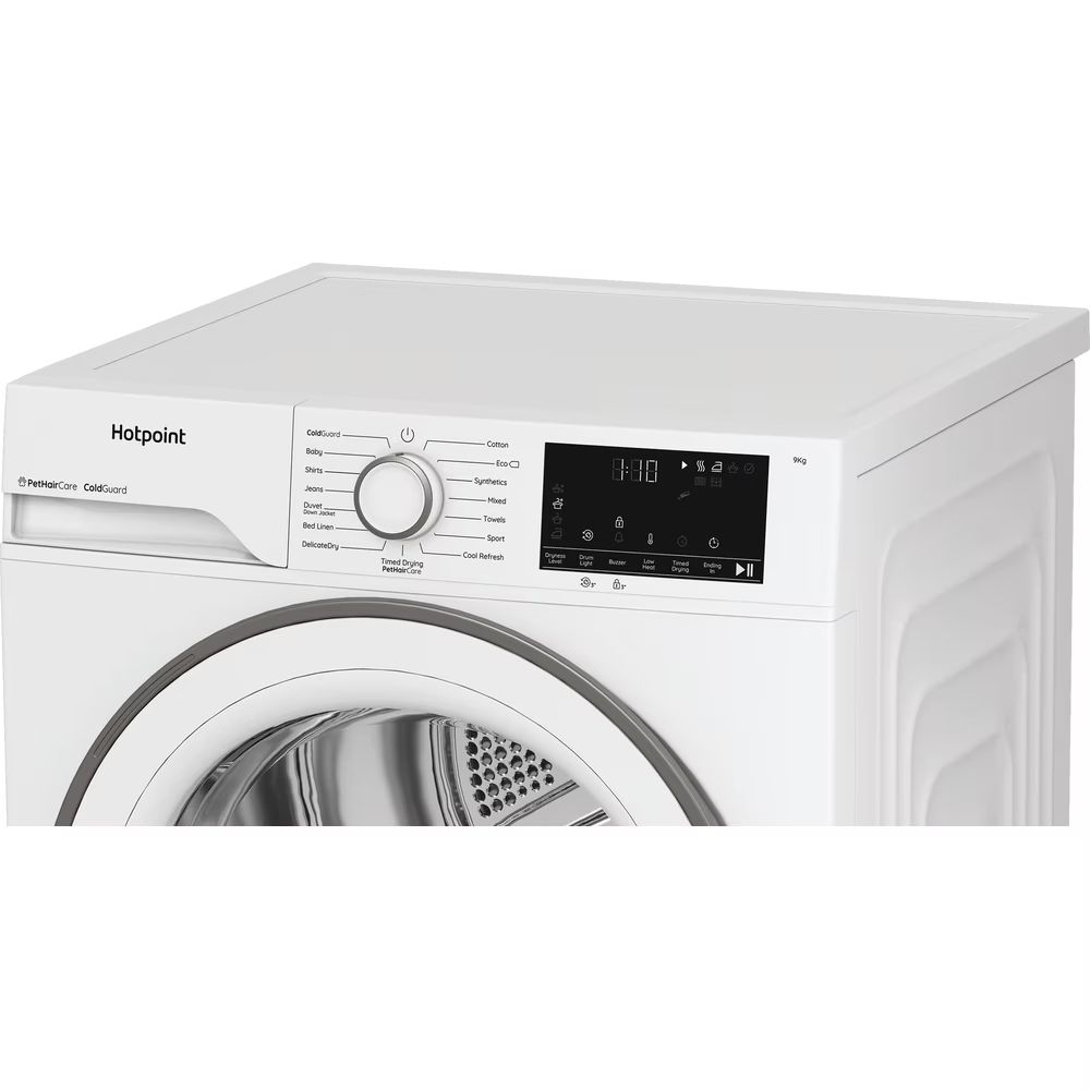 Hotpoint CHD93MWWUK 9KG Heat Pump Tumble Dryer with PetHairCare White