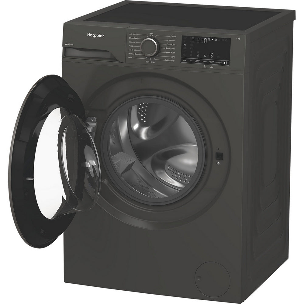 Hotpoint H101GANTISTAIN 10kg 1400 Spin Freestanding Washing Machine with PetHairCare Graphite