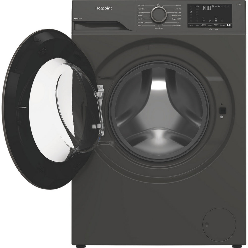 Hotpoint H101GANTISTAIN 10kg 1400 Spin Freestanding Washing Machine with PetHairCare Graphite