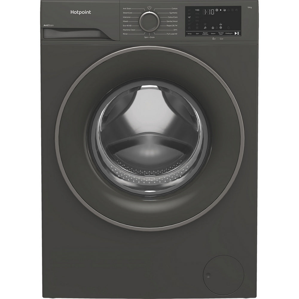 Hotpoint H101GANTISTAIN 10kg 1400 Spin Freestanding Washing Machine with PetHairCare Graphite