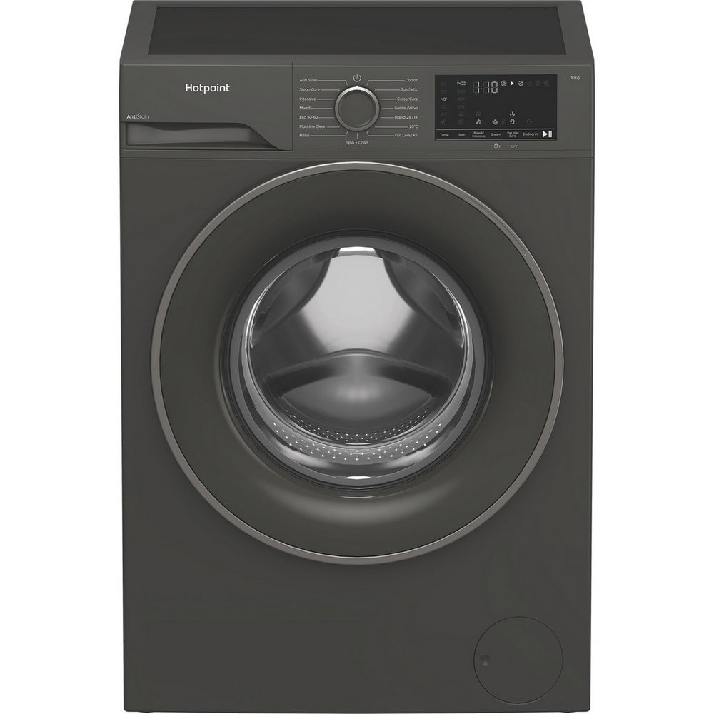 Hotpoint H101GANTISTAIN 10kg 1400 Spin Freestanding Washing Machine with PetHairCare Graphite