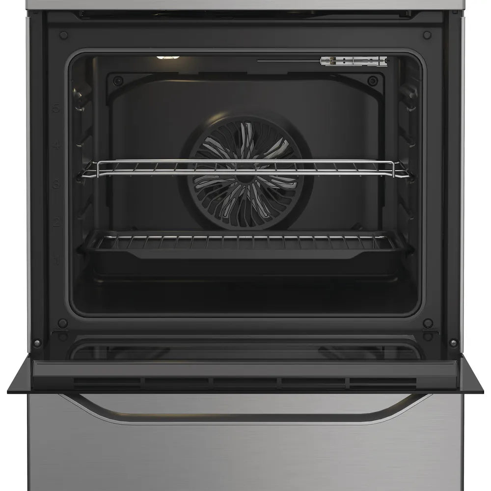 Hotpoint H6V5KMXUK 60cm Electric Single Cooker with Ceramic Hob Stainless Steel