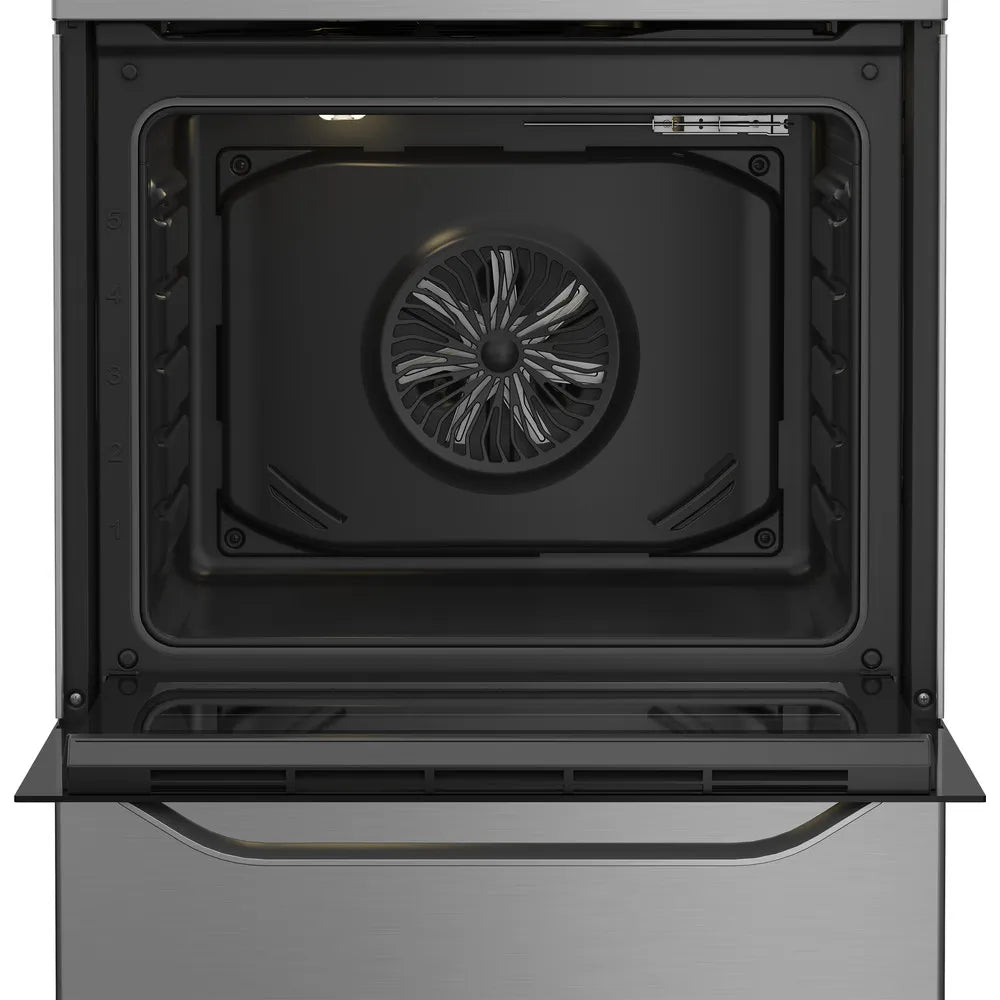 Hotpoint H6V5KMXUK 60cm Electric Single Cooker with Ceramic Hob Stainless Steel