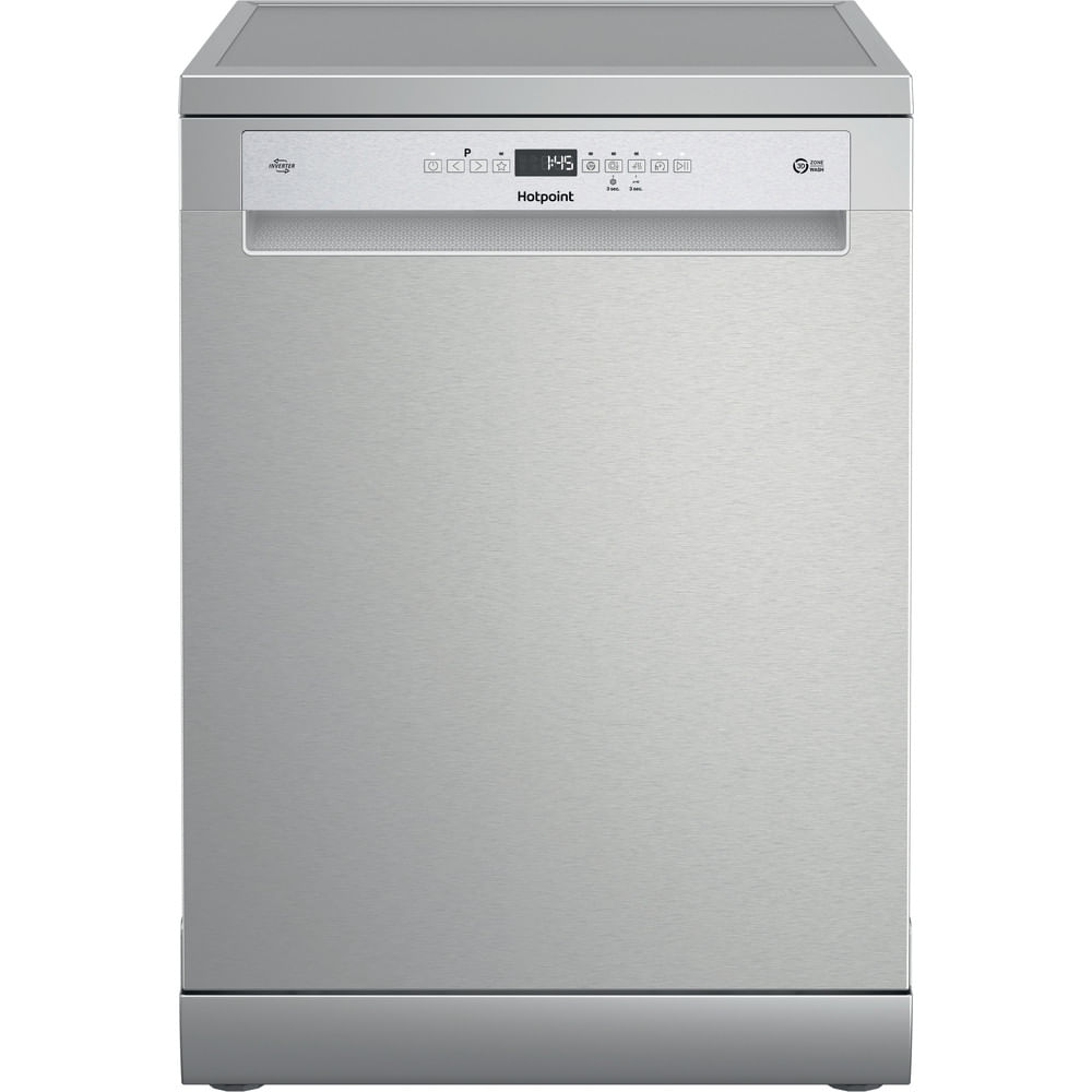 Hotpoint H7F HP43 X UK Freestanding Full Size Dishwasher 15 Place Settings with Maxi Space Inox H7FHP43X
