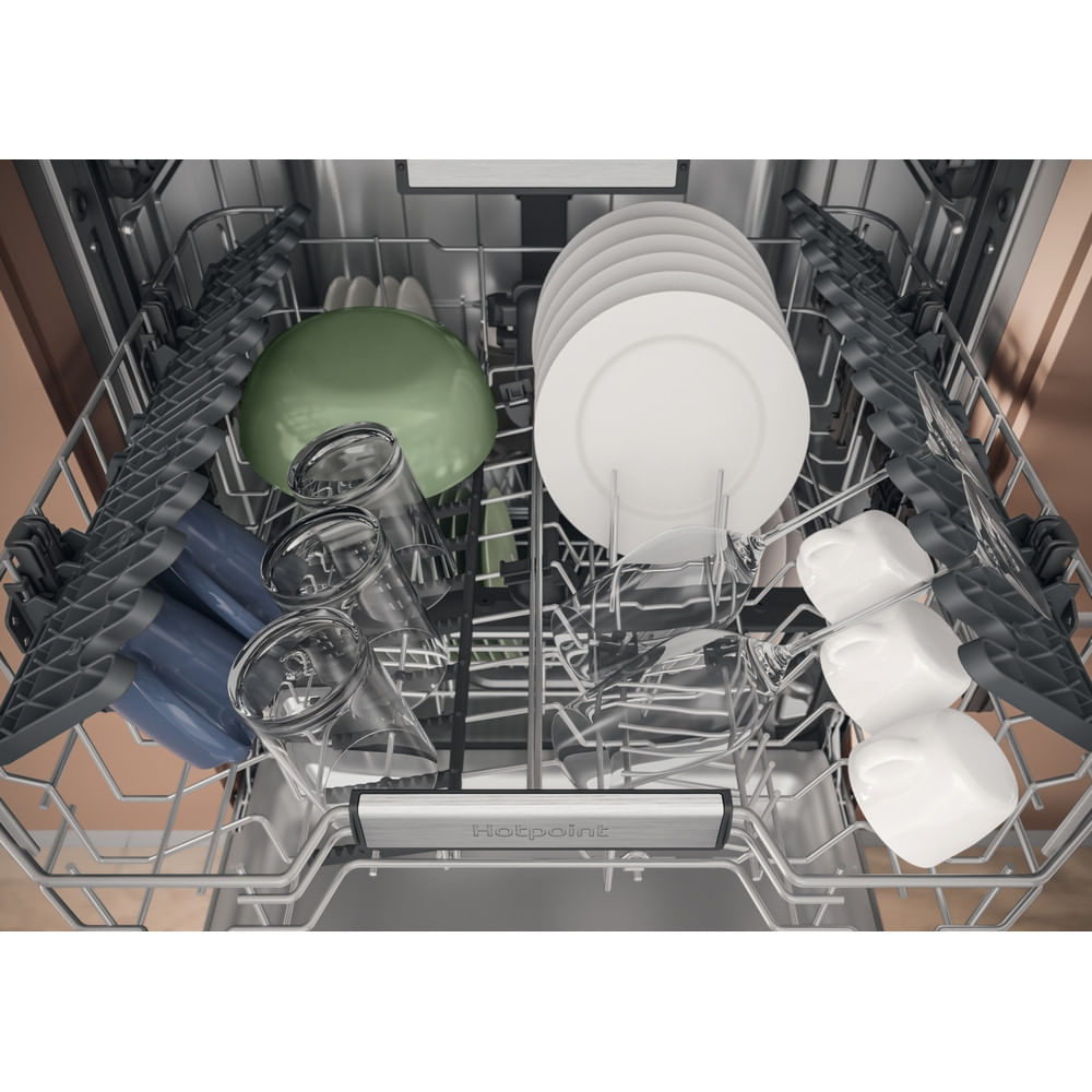Hotpoint H7F HS51 X UK Freestanding Full Size Dishwasher 15 Place Settings with Maxi Space Inox H7FHS51X