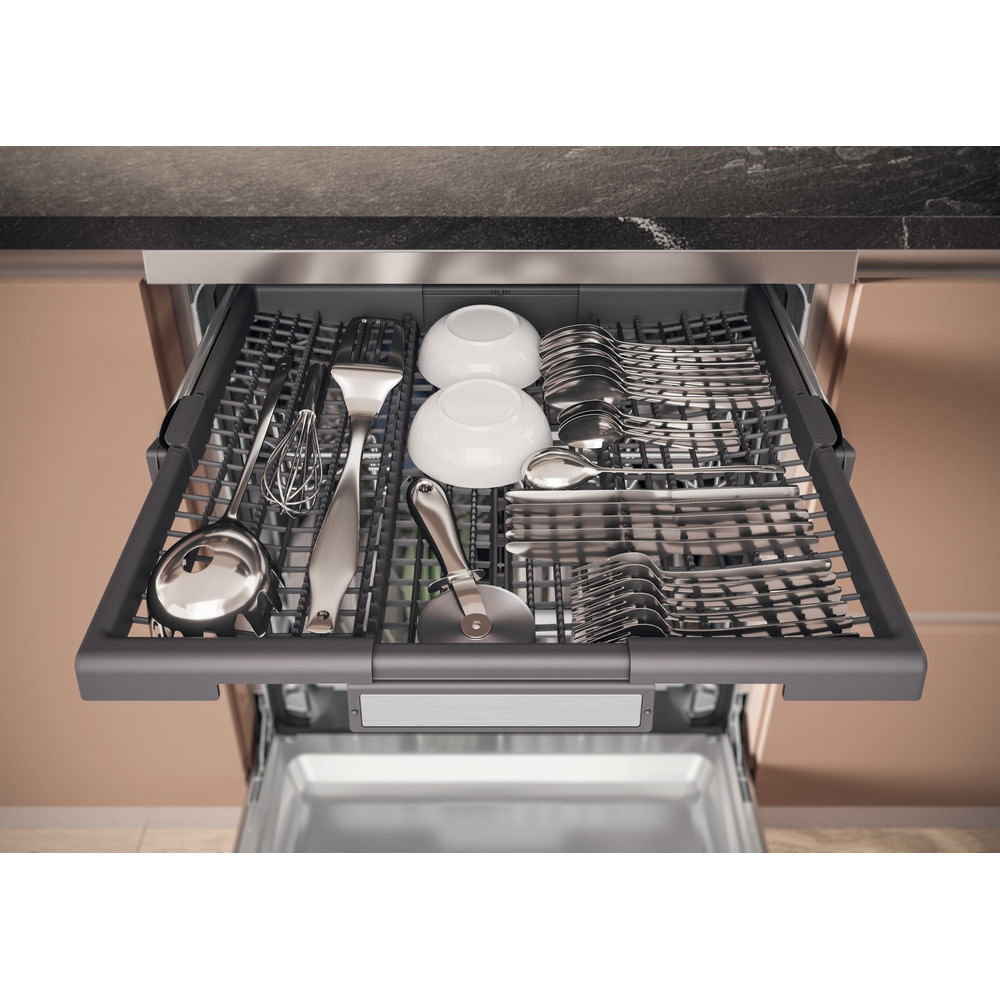 Hotpoint H7F HS51 X UK Freestanding Full Size Dishwasher 15 Place Settings with Maxi Space Inox H7FHS51X
