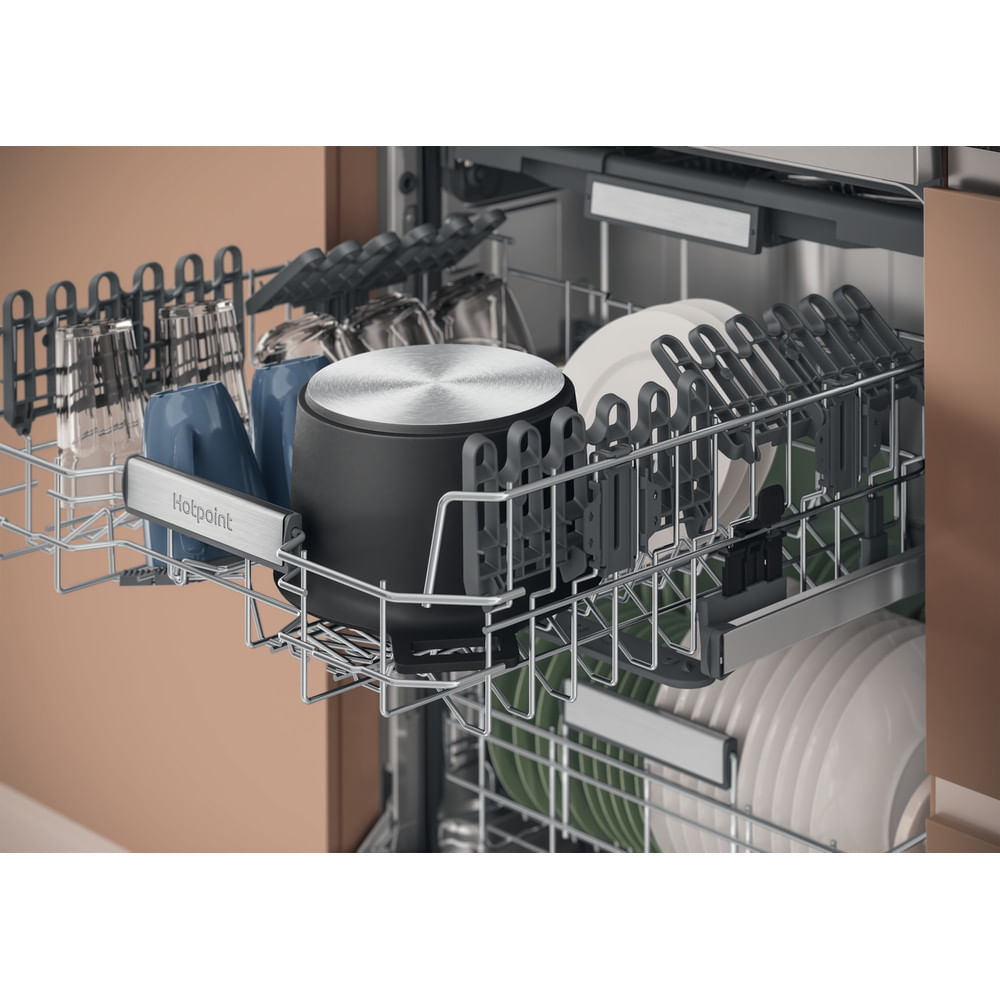 Hotpoint H7F HS51 X UK Freestanding Full Size Dishwasher 15 Place Settings with Maxi Space Inox H7FHS51X