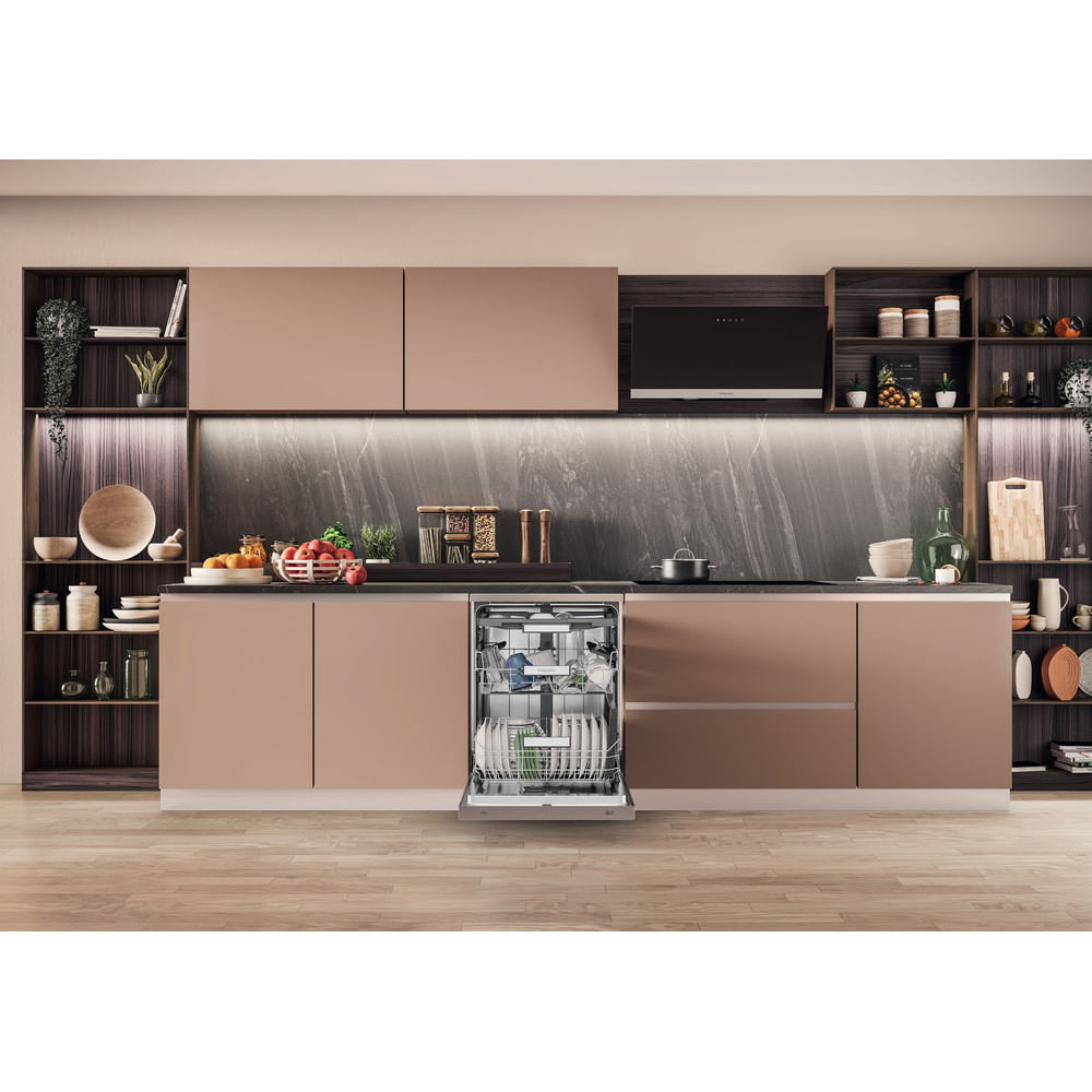 Hotpoint H7F HS51 X UK Freestanding Full Size Dishwasher 15 Place Settings with Maxi Space Inox H7FHS51X