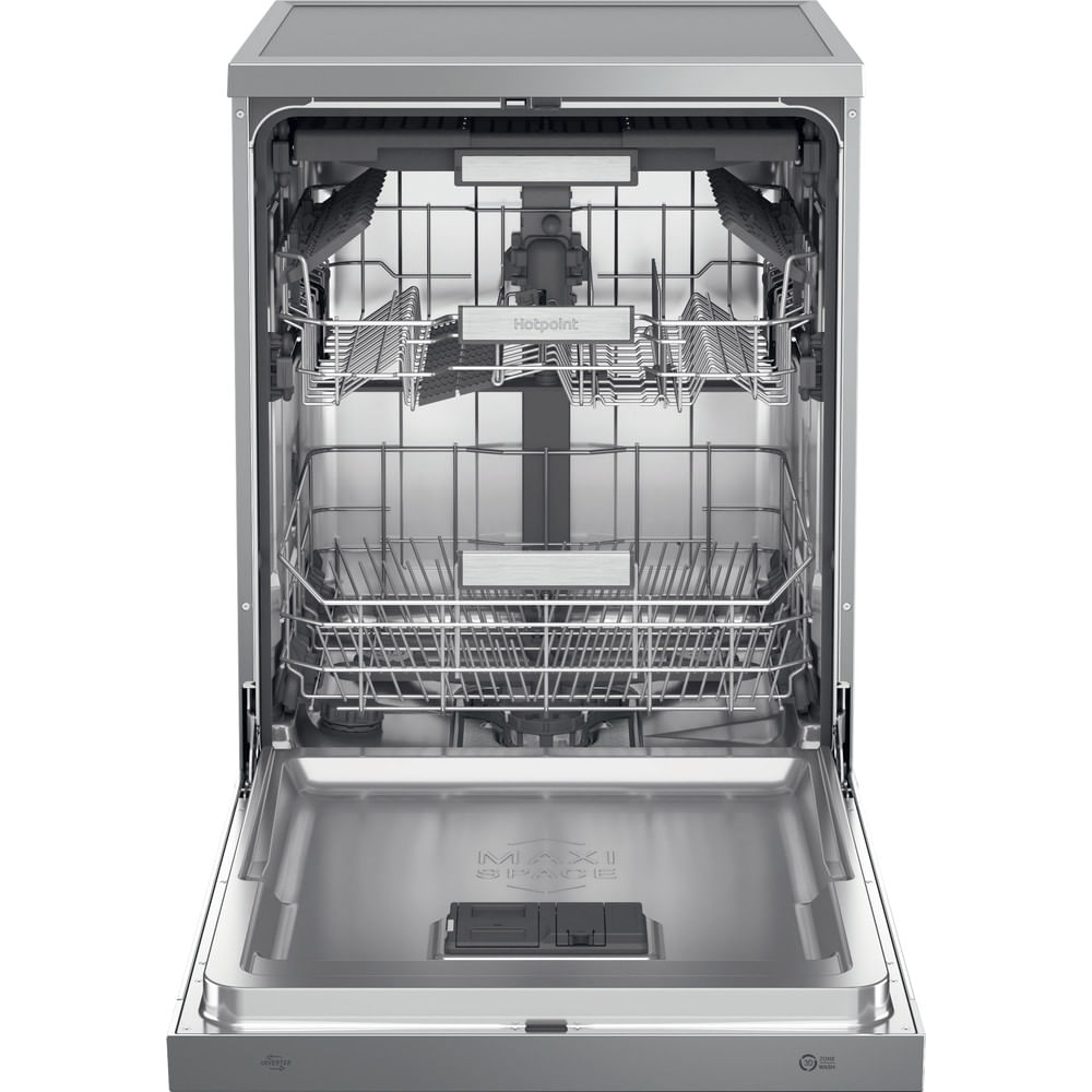 Hotpoint H7F HS51 X UK Freestanding Full Size Dishwasher 15 Place Settings with Maxi Space Inox H7FHS51X