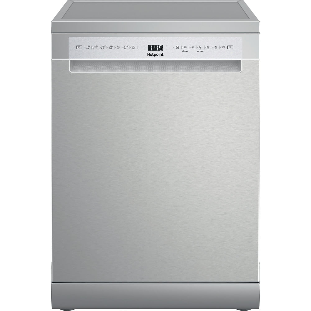 Hotpoint H7F HS51 X UK Freestanding Full Size Dishwasher 15 Place Settings with Maxi Space Inox H7FHS51X