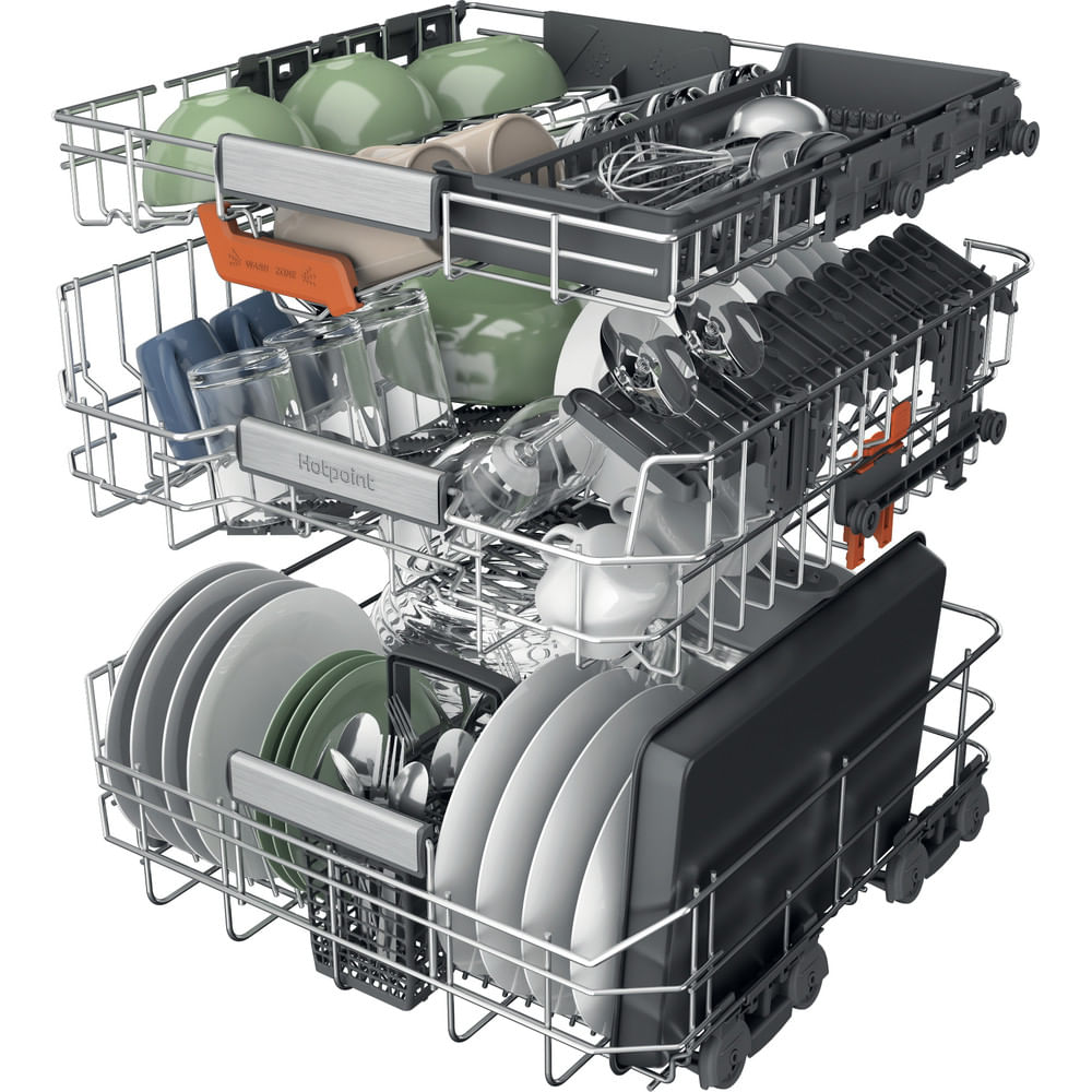 Hotpoint H8IA115M4TUSUK Hydroforce Integrated Full Size Dishwasher with Maxi Space Tub 15 Place Settings