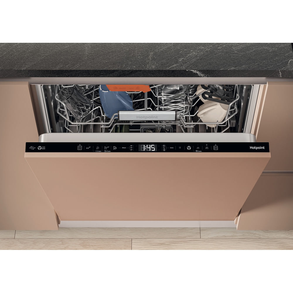 Hotpoint H8IA115M4TUSUK Hydroforce Integrated Full Size Dishwasher with Maxi Space Tub 15 Place Settings
