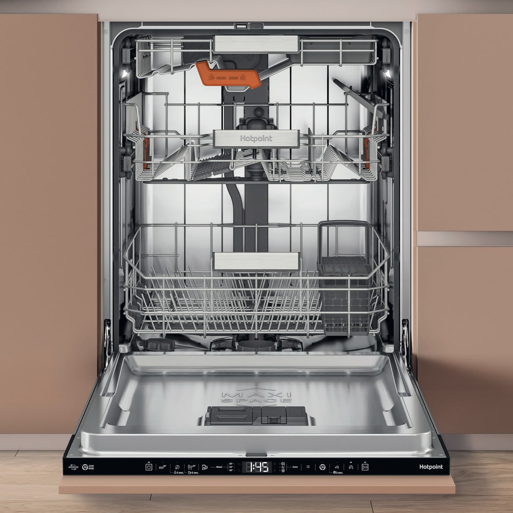 Hotpoint H8IA115M4TUSUK Hydroforce Integrated Full Size Dishwasher with Maxi Space Tub 15 Place Settings