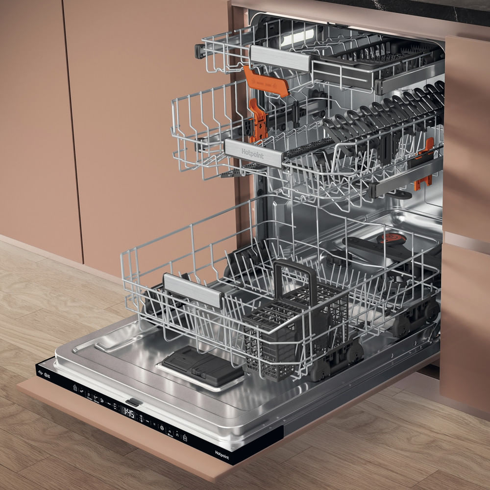 Hotpoint H8IA115M4TUSUK Hydroforce Integrated Full Size Dishwasher with Maxi Space Tub 15 Place Settings