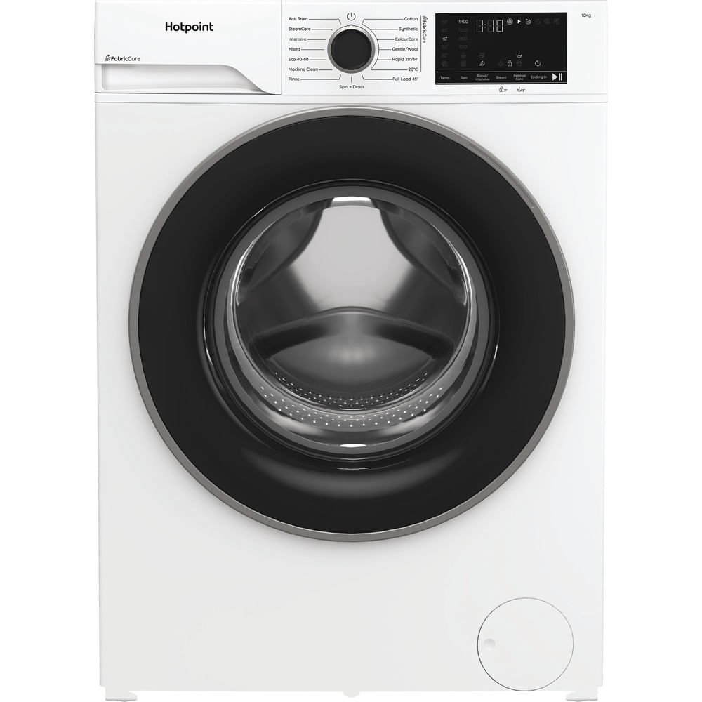 Hotpoint HB 103 CARE UK Freestanding 10kg 1400rpm Washing Machine with PetHairCare White HB103CAREUK