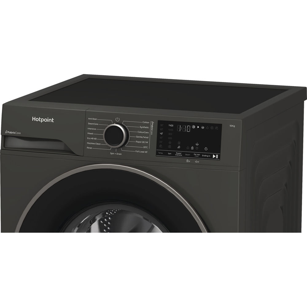 Hotpoint HB 103G CARE UK Freestanding 10kg 1400rpm Washing Machine with PetHairCare Grey HB103GCAREUK
