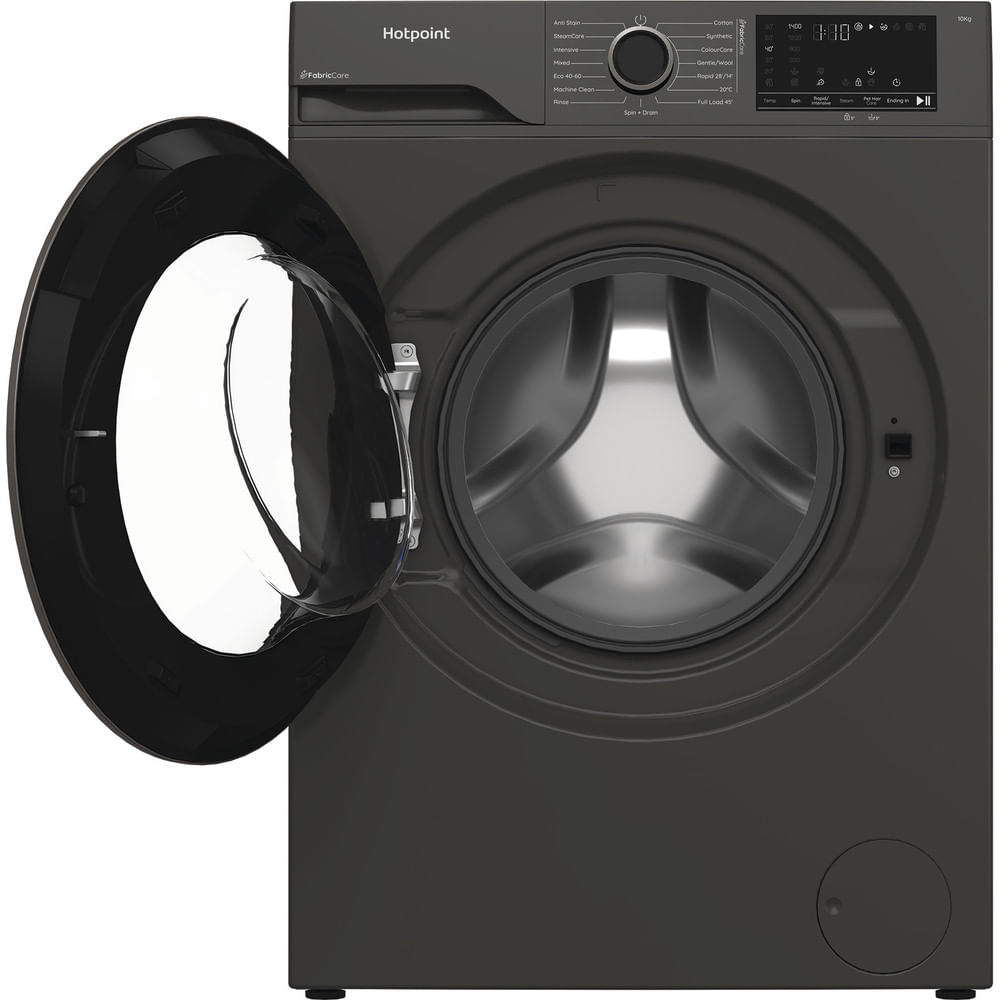 Hotpoint HB 103G CARE UK Freestanding 10kg 1400rpm Washing Machine with PetHairCare Grey HB103GCAREUK